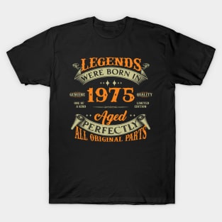 49th Birthday Legends Were Born In 1975 T-Shirt